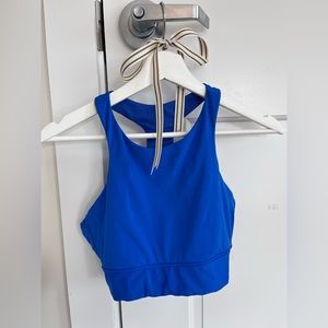 Athleta Cobalt Blue High Neck Sports Bra